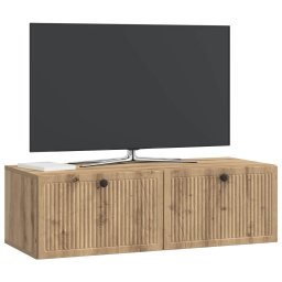 vidaXL Wandbeugel TV-kast 98 x 41 x 30 cm Artisanaal eiken