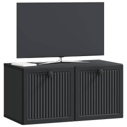 vidaXL Wandbeugel TV-kast Zwart 59,5 x 31 x 30 cm Bewerkt hout