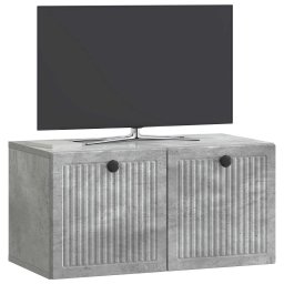 vidaXL Wandbeugel TV-kast Betongrijs 59,5 x 31 x 30 cm Bewerkt hout