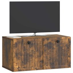 vidaXL Wandbeugel TV-kast Gerookt eiken 59,5 x 31 x 30 cm Bewerkt hout