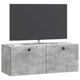 vidaXL Wandbeugel TV-kast Betongrijs 78,5 x 31 x 30 cm Bewerkt hout