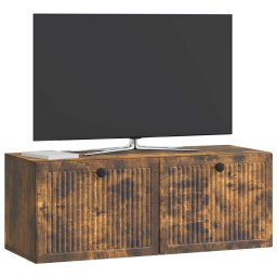 vidaXL Wandbeugel TV-kast Gerookt eiken 78,5 x 31 x 30 cm Bewerkt hout