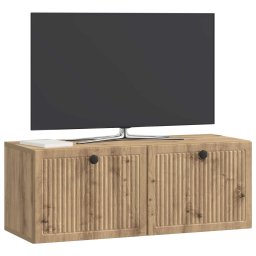 vidaXL Wandbeugel TV-kast 78,5 x 31 x 30 cm Artisanaal eiken