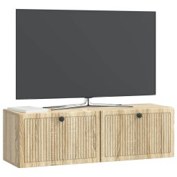 vidaXL Wandbeugel TV-kast Sonoma Eiken 98 x 31 x 30 cm Bewerkt hout