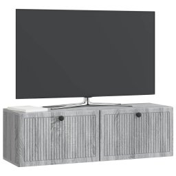 vidaXL Wandbeugel TV-kast Grijs sonoma 98 x 31 x 30 cm Bewerkt hout