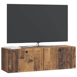 vidaXL Wandbeugel TV-kast Oud hout 98 x 31 x 30 cm Bewerkt hout