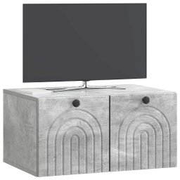 vidaXL Wandbeugel TV-kast Betongrijs 59,5 x 41 x 30 cm Bewerkt hout