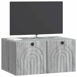 vidaXL Wandbeugel TV-kast Grijs sonoma 59,5 x 41 x 30 cm Bewerkt hout
