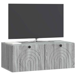 vidaXL Wandbeugel TV-kast Grijs sonoma 78,5 x 41 x 30 cm Bewerkt hout