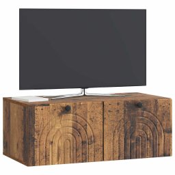vidaXL Wandbeugel TV-kast Oud hout 78,5 x 41 x 30 cm Bewerkt hout