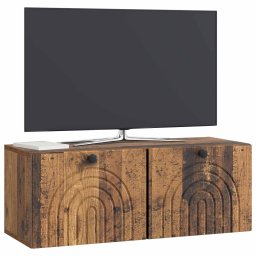 vidaXL Wandbeugel TV-kast Oud hout 78,5 x 31 x 30 cm Bewerkt hout