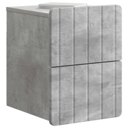 vidaXL Wandbeugel Bedkast 2 st Betongrijs 33 x 34,5 x 43 cm