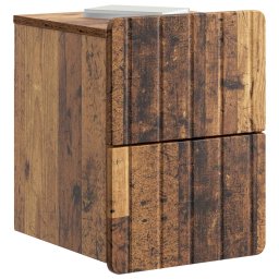 vidaXL Wandbeugel Bedkast Oud hout 33 x 34,5 x 43 cm Bewerkt hout