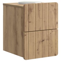 vidaXL Wandbeugel Bedkast Artisanaal eiken 33 x 34,5 x 43 cm