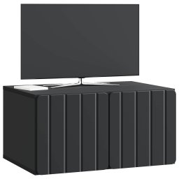 vidaXL Wandbeugel TV-kast 59,5 x 41 x 30 cm Zwart Bewerkt hout