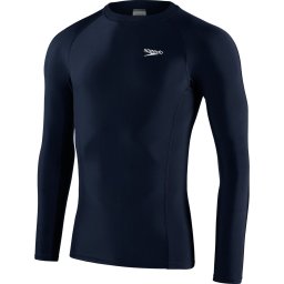 Speedo - Maat XXL - Long Sleeve Rash Top Heren - Marine / Wit