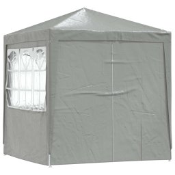 vidaXL Partytent 200 x 200 x 240 cm Lichtgrijs PE en staal