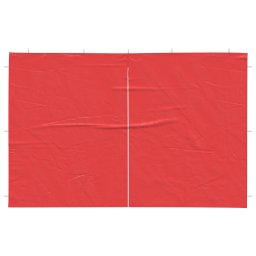 vidaXL Party Tent Zijwand 2 st 300 x 195 cm Rood PE en staal