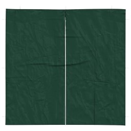 vidaXL Party Tent Zijwand 2 st 200 x 195 cm Groen PE en staal