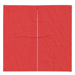 vidaXL Party Tent Zijwand 2 st 200 x 195 cm Rood PE en staal