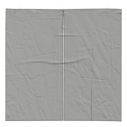 vidaXL Party Tent Zijwand 2 st 200 x 195 cm Lichtgrijs PE en staal