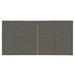 vidaXL Party Tent Zijwand 2 st 400 x 195 cm Antraciet PE en staal