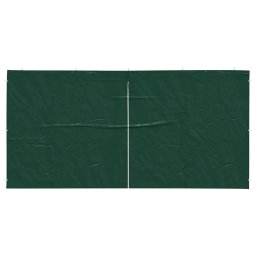 vidaXL Party Tent Zijwand 2 st 400 x 195 cm Groen PE en staal
