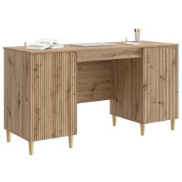 vidaXL Bureau Artisanaal eiken Bewerkt hout 142,5 x 50 x 75 cm