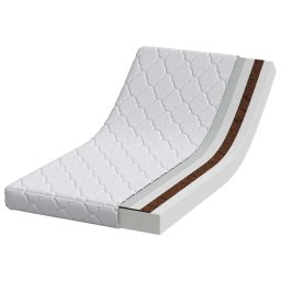vidaXL Matras Wit 70 x 140 cm Jacquard stof
