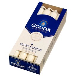 Gouda Kroonkaarsen Ivoor 240/24
