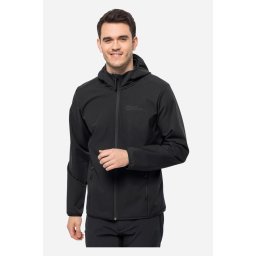 Jack Wolfskin Bornberg Hoody Softshell Jas Zwart