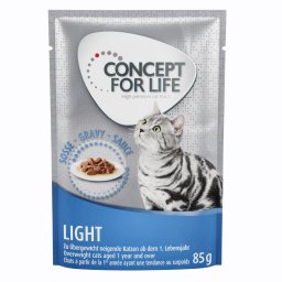 48x85g Light Cats in Saus Concept for Life Kattenvoer