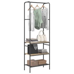 vidaXL Kledingrek Sonoma Eiken 60 x 30 x 171 cm Bewerkt hout