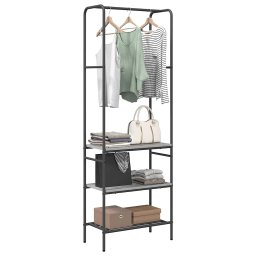 vidaXL Kledingrek Grijs sonoma 60 x 30 x 171 cm Bewerkt hout