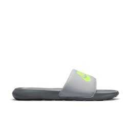 Nike Victori One Slippers Donkergrijs Lichtgrijs Neongeel