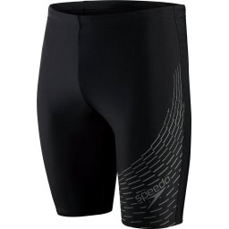 Speedo - Maat 8/XXL - Medley Logo Jammer Zwart/Grijs Heren Sportzwembroek