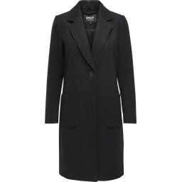 Only - Maat XS - ONLOLIVIA-ASTRID WOOL COAT OTW - Zwart - Vrouwen