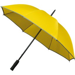 Falcone Golfparaplu - Reflecterende Piping - 102 cm - Geel