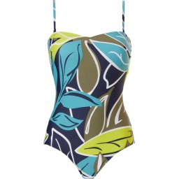 Pastunette Beach - 40 - Floral Leaves - Badpak - Blauw/Groen