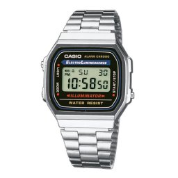 Casio Vintage Iconic A168WA-1YES Unisex Horloge 36,3 mm - Zilverkleurig