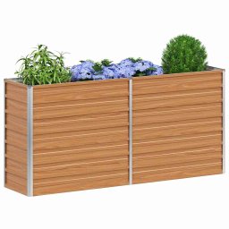 vidaXL Verhoogde plantenbak Licht Bruin 160 x 40 x 77 cm