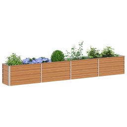 vidaXL Verhoogde plantenbak Licht Bruin 320 x 40 x 45 cm