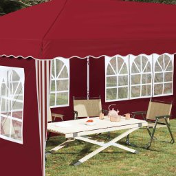 vidaXL Pop-up partytent 575 x 289 x 245 cm Bordeauxrood
