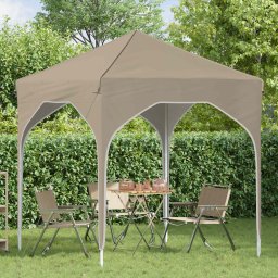 vidaXL Pop-up partytent 194 x 194 x 245 cm Crèmekleurig