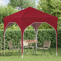 vidaXL Pop-up partytent 194 x 194 x 245 cm Bordeauxrood