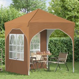 vidaXL Pop-up partytent 192 x 192 x 245 cm Beige