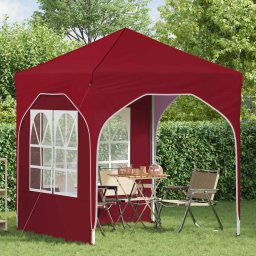 vidaXL Pop-up partytent 192 x 192 x 245 cm Bordeauxrood