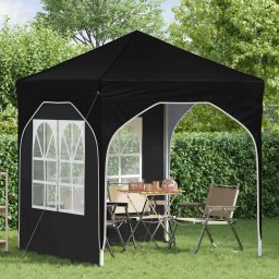 vidaXL Pop-up partytent 192 x 192 x 245 cm Zwart