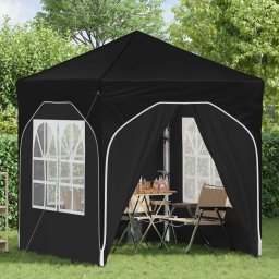 vidaXL Pop-up partytent 192 x 192 x 245 cm Zwart
