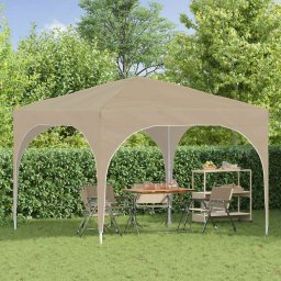vidaXL Pop-up partytent 290 x 290 x 245 cm Crèmekleurig